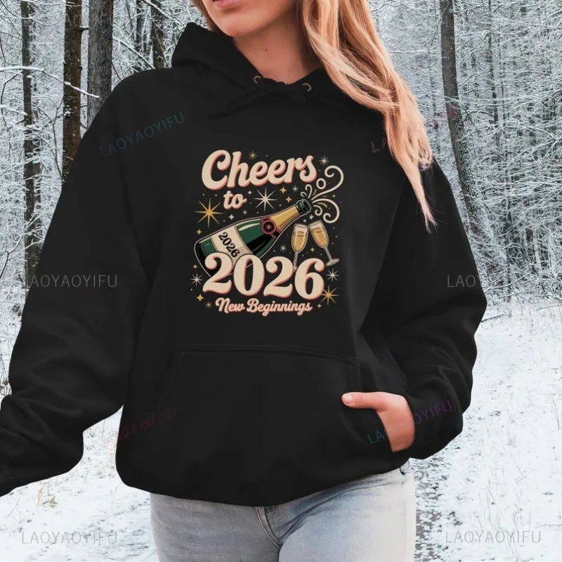 

Christmas 2026 Newyear Hoodi Funny Christmas Gift Men's Sweatshirt Women's Pullover Long Sleeve Sweatshirt New Arrival