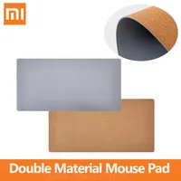 Xiaomi Double Material Mouse Pad Large PU Leather Natural Cork Table Mat 800mm Waterproof Pad For Office Home