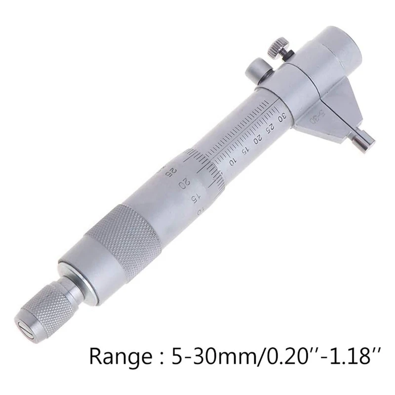 5-30Mm Internal Micrometer 0.01Mm Stainless Steel Accurate Screw Gauge Metric Inner Diameter Measuring Tool