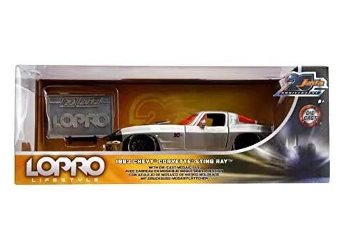 

Diecast Jiada 1/24 Scale Corvette1963 Car Model Collectible Toy Gift Souvenir Display Ornament