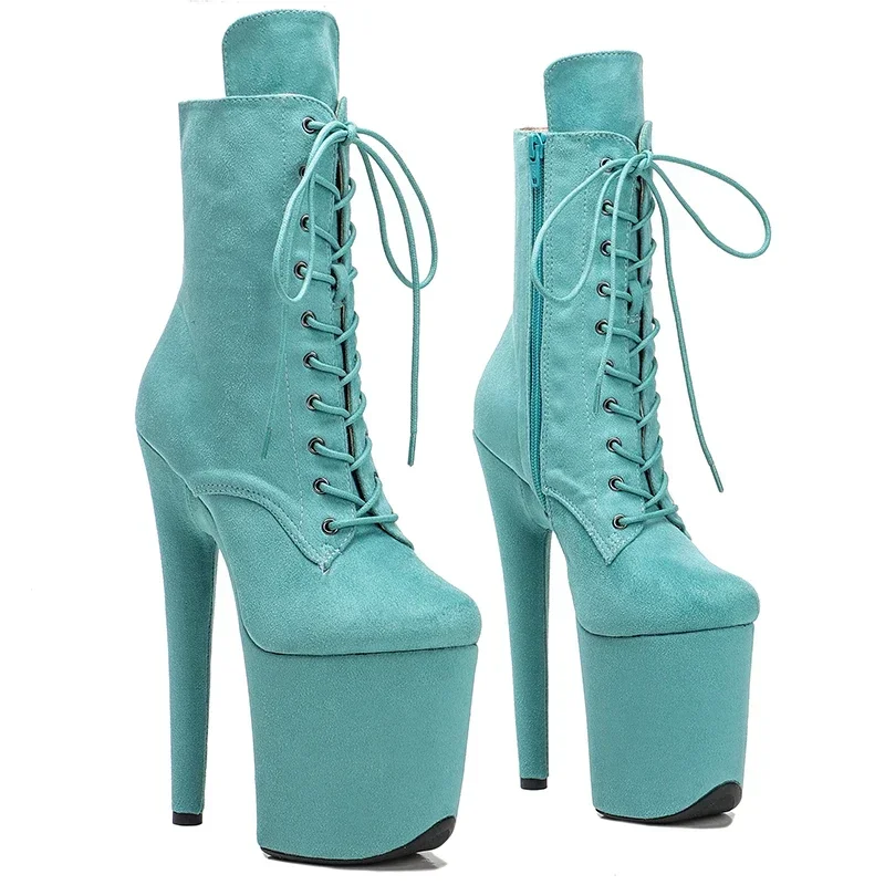 Leecabe  20CM/8Inch Ankle Boots Extreme High Heels Devious Shoe Fetish Heels  More Colors Sexy Exotic Pole Dance Booties