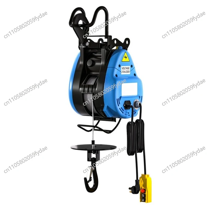 Electric Hoist Crane Small Household Lifting Wireless Remote Control Crane Air Conditioner Wire Rope Hoist