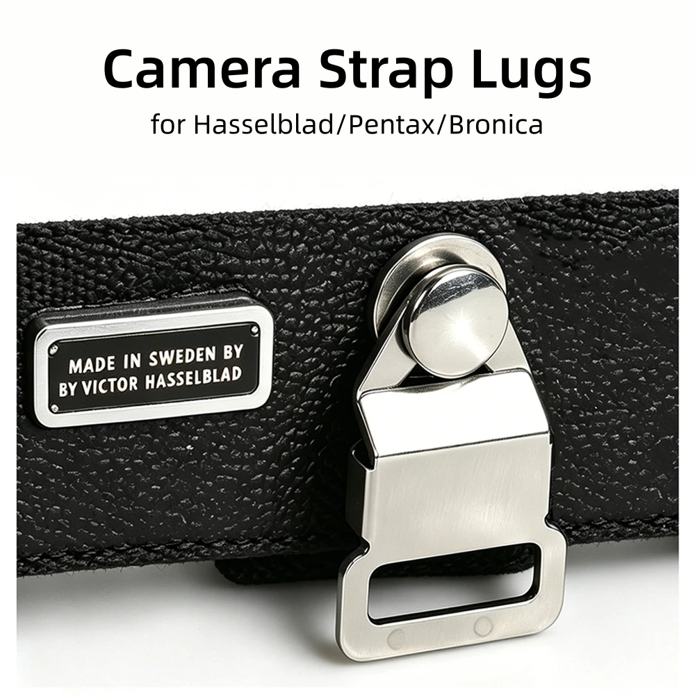 2x Camera Strap Lugs H Buckle Strap Adapter Clip for Hasselblad X2D II 500 501CM 503CX 503CW Pentax 645N Bronica ETR Accessories