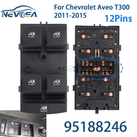 12 pines conductor delantero izquierdo 95188246 para Chevrolet Aveo 2011 2012 2013 2014 2015 T300 interruptor de ventanilla principal eléctrico