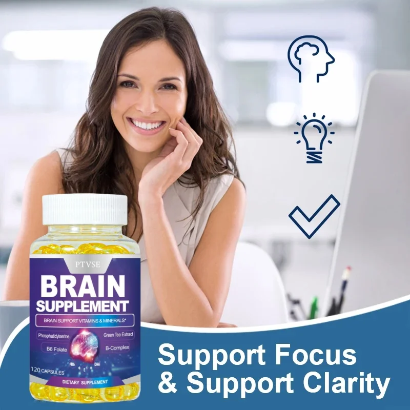 Nootropic Brain Supplement Capsules Improves Brain Memory Natural Neurocognitive Enhancement Brain Booster Supplements