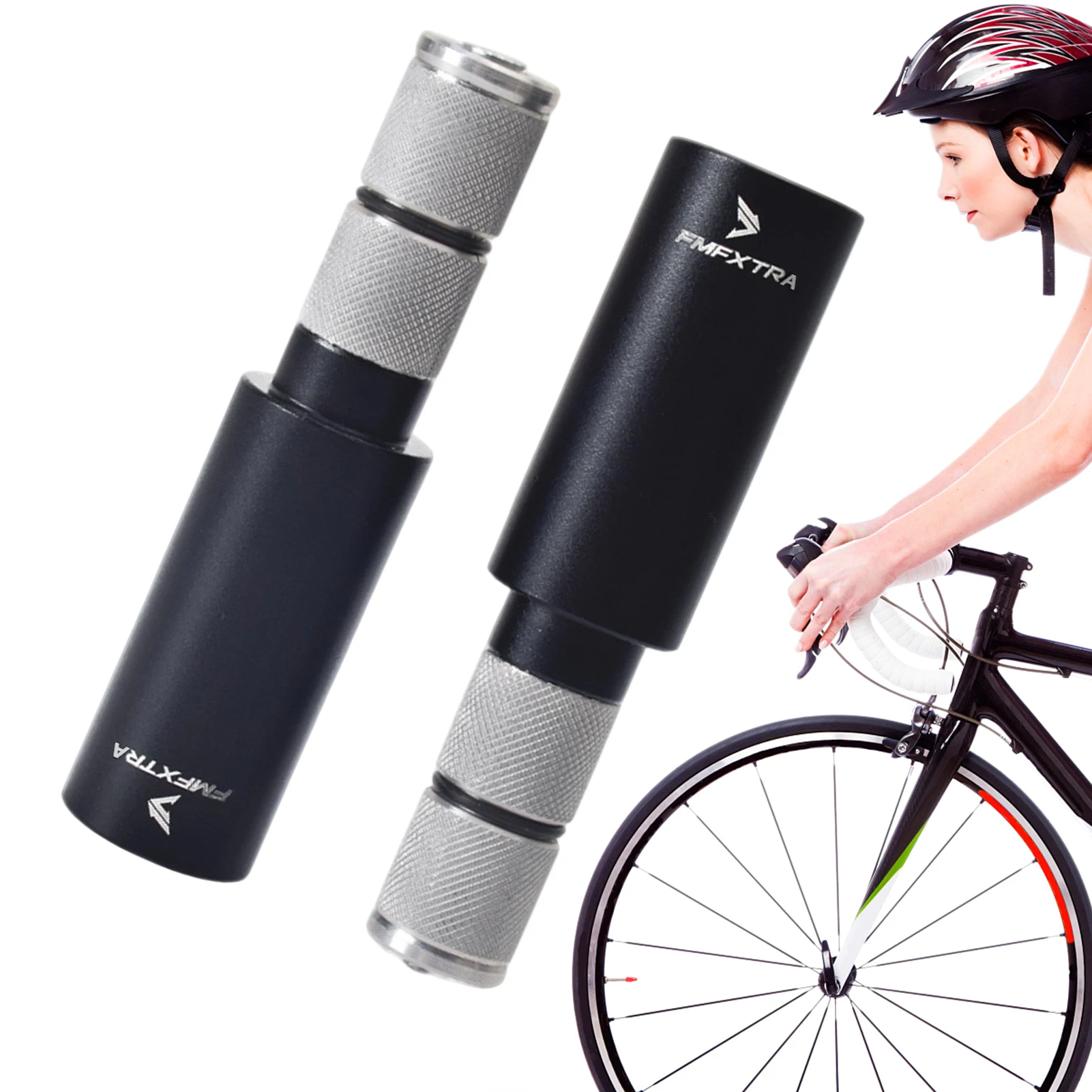 Fahrrad lenker verlängerung Fahrrad Lenker verlängerung aus Aluminium legierung 10cm ausziehbares versenkbares Zubehör leicht für Fahrrad – Detail 4