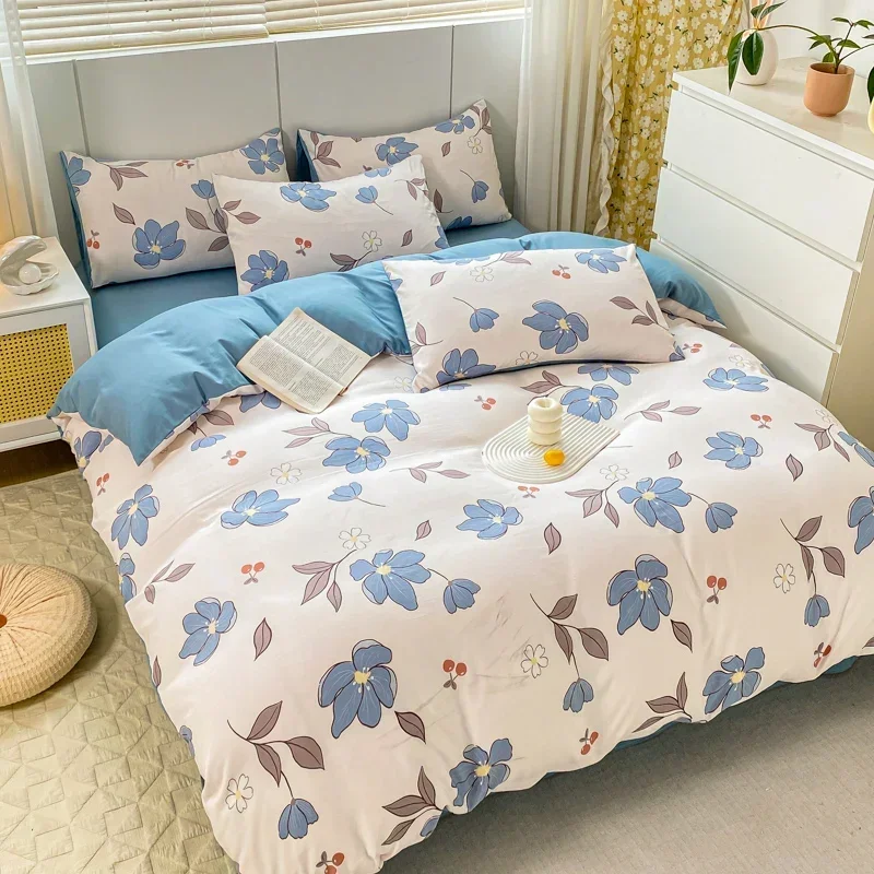 

Bedding Set High Quality Printing Duvet Cover Set Single Double Queen Size Quilt Cover Set Skin Friendly Fabric Bedding Cover