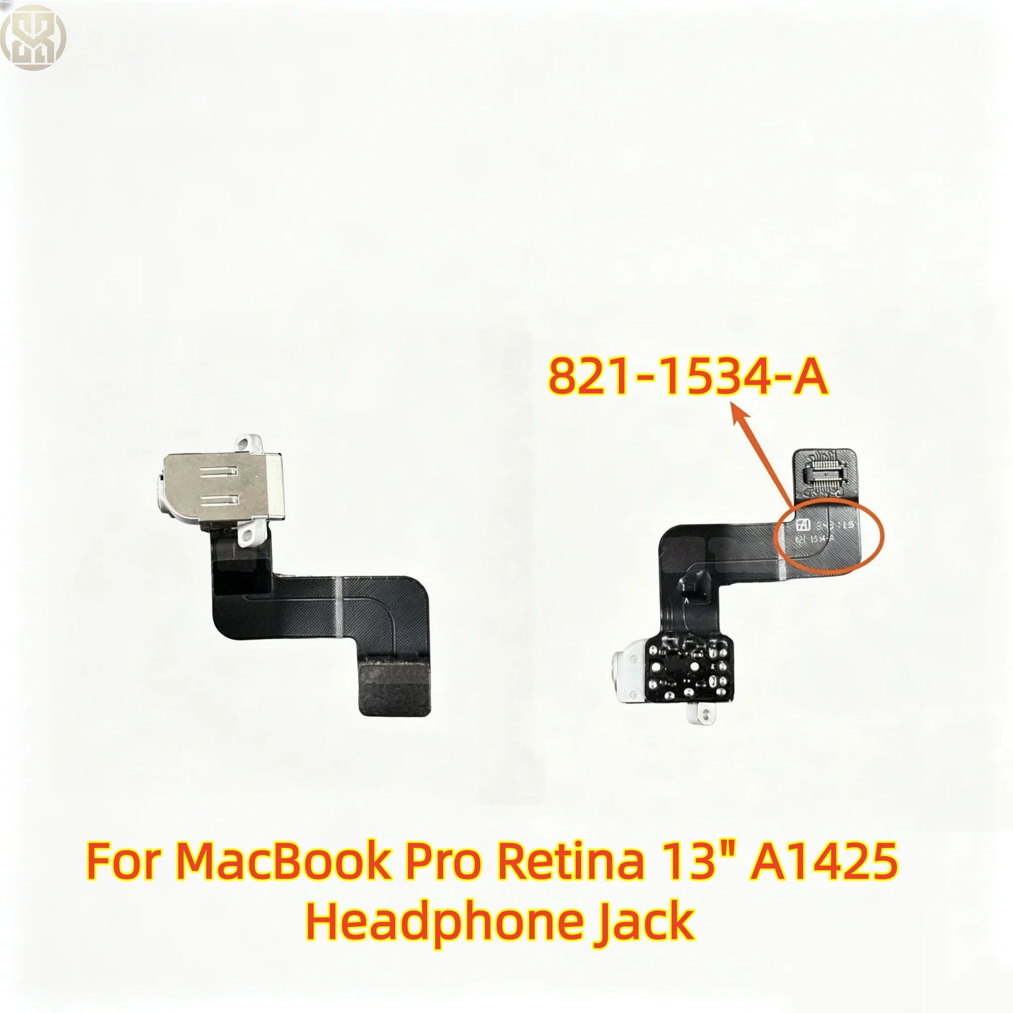 For MacBook Pro Retina 13" A1425 Audio Board Headphone Jack with Connector Audio Flex Cable 821-1534-A 2012 Year