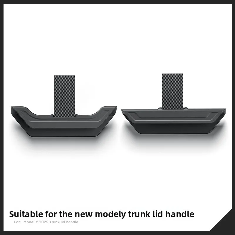Trunk Cover Pull Handle for Tesla Model Y Juniper Lift Tab for Storage Tray Cover Panel Carpeted/PU Leather Lifting Strap Easy