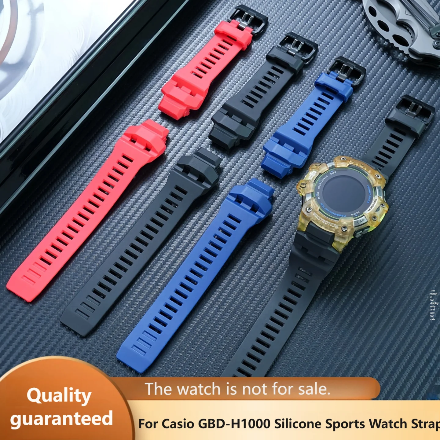 

Для Casio Solar Спортивные часы GBD-H1000 Водонепроницаемый силиконовый ремешок для часов gbd-h1000 Мягкий полимерный ремешок для часов для мужчин Черный Синий Красный ремешок