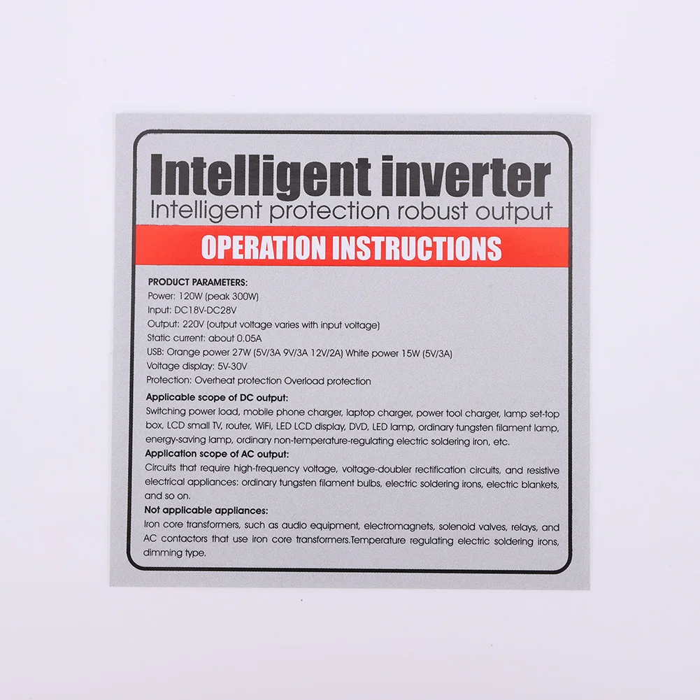 120W para inversores de batería de litio MT DC18-21V a AC 220V inversor de batería herramientas eléctricas inversores de operación de emergencia al aire libre