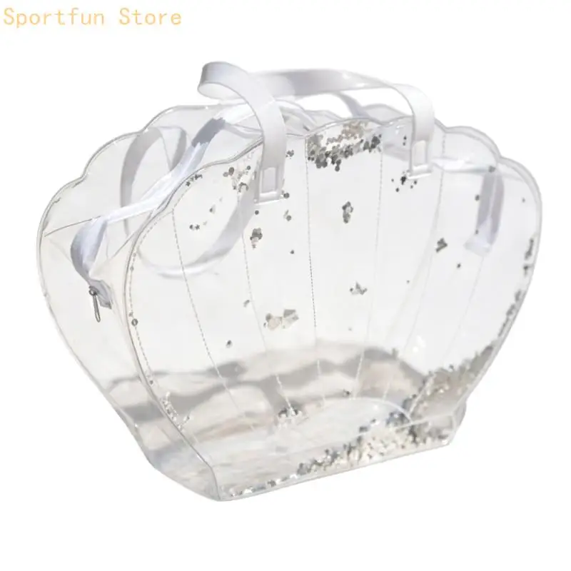Multipurpose Waterproof PVC Beach Bag 20L Large Lapacity Swimming Shoulder Bag For Swimming Surfing And Groceries X7JD