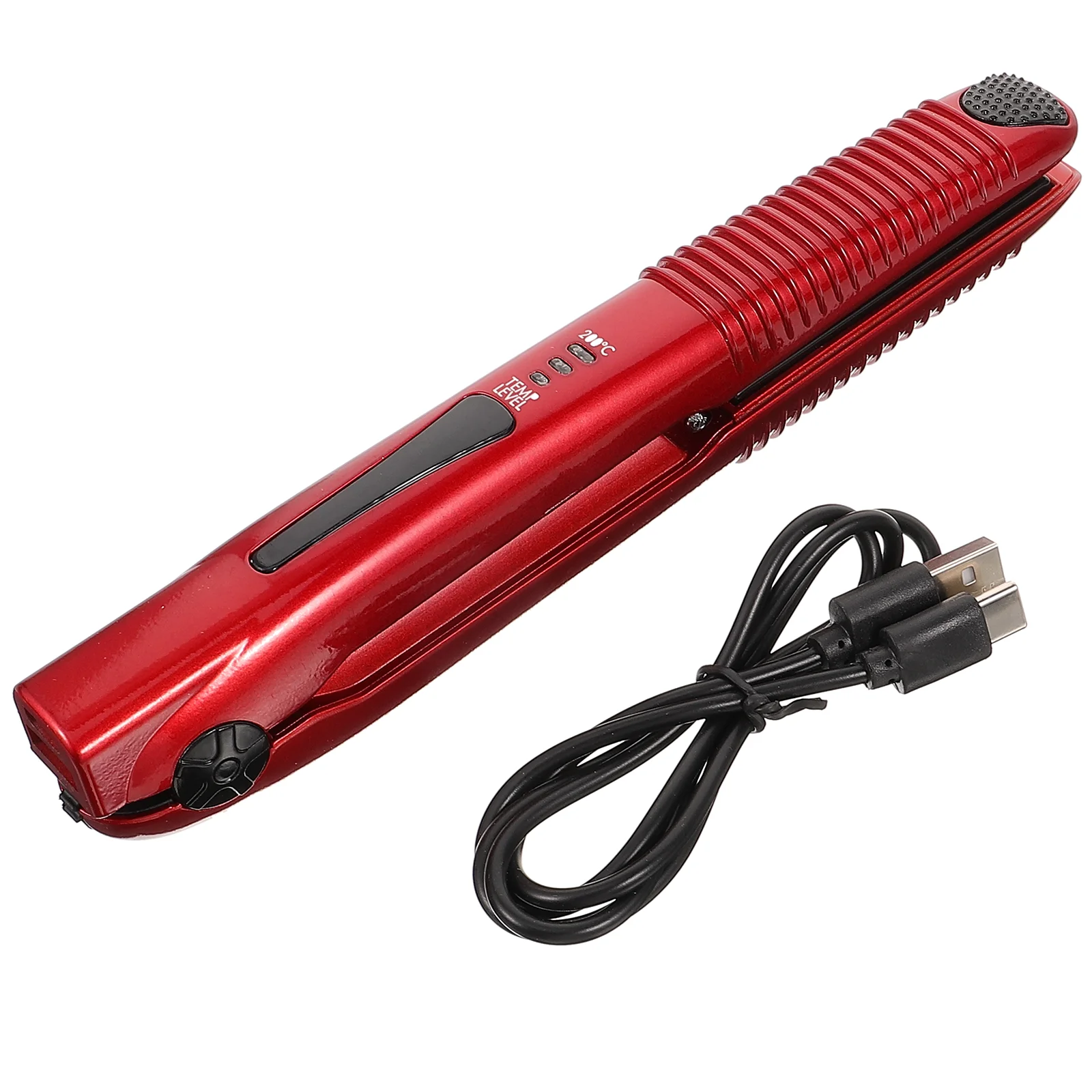 

Hair Straightener Curling Wand USB Curler Dual Purpose Wireless Abs Cordless Travel Rechargeable