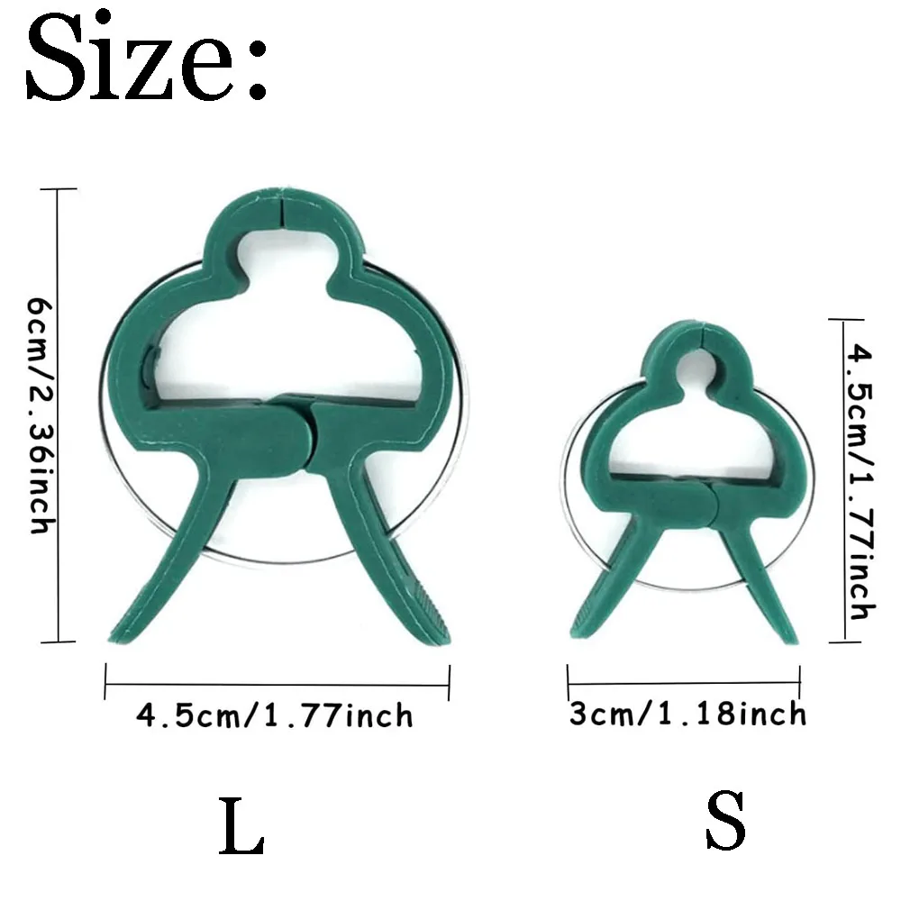 Plant Fixed Clips Reusable Garden Greenhouse Bracket For Fixed Plants Vine Flower Seedling Tomatoes Support Frame Garden Supplie