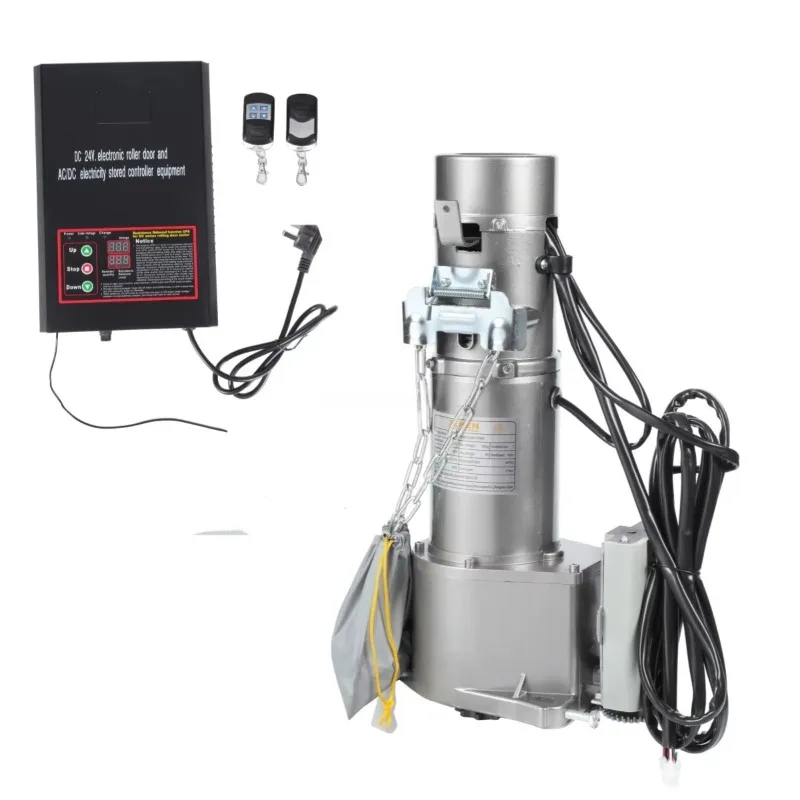 DC24V Automatic Rolling Shutter Door Opener/DC 800kg Electric Chain Operator with Spare Battery