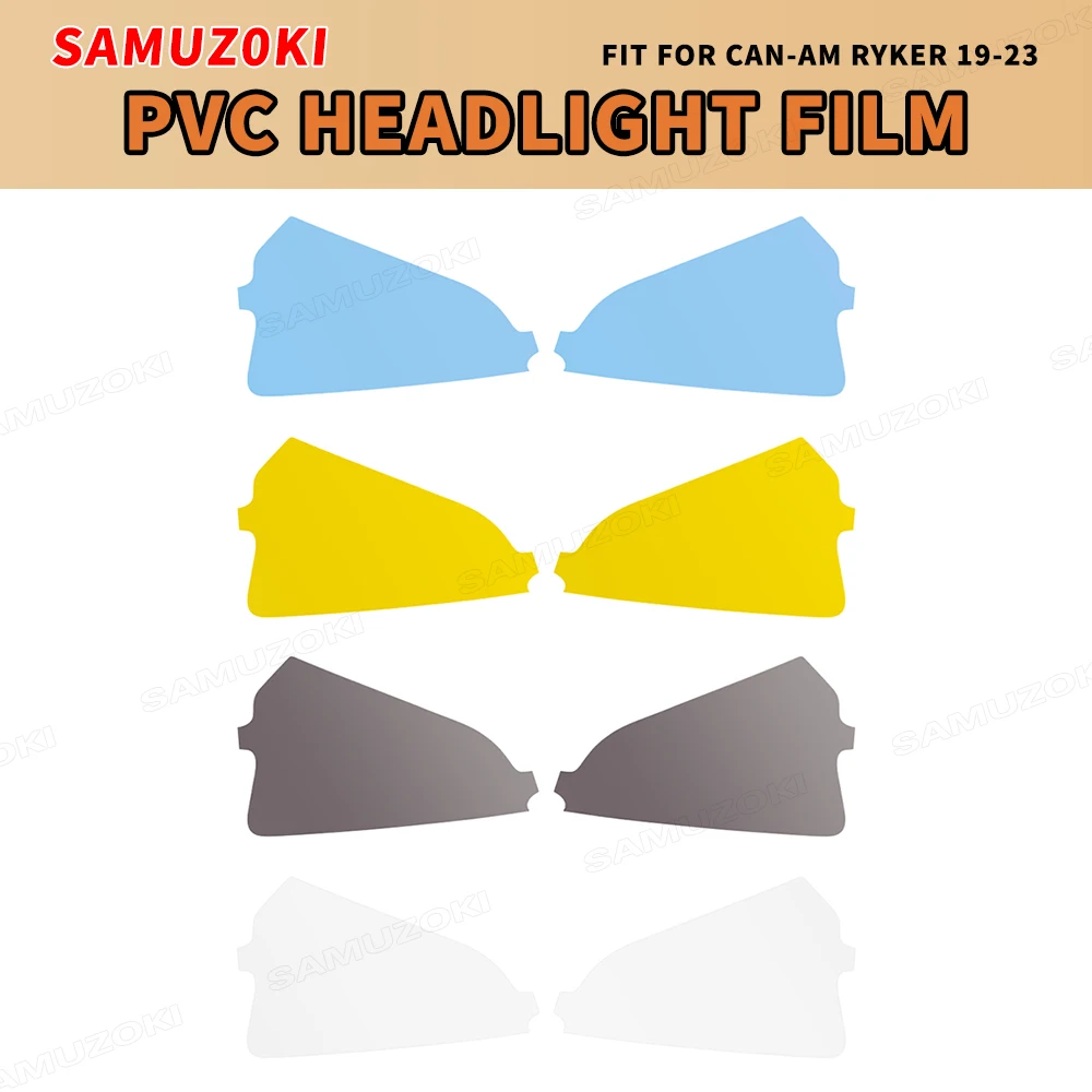 Fit for Can-Am Ryker 2019 2020 2021 2022 2023 Motorcycle Transparent Headlight Lamp Sticker Protective Tint Film Decals