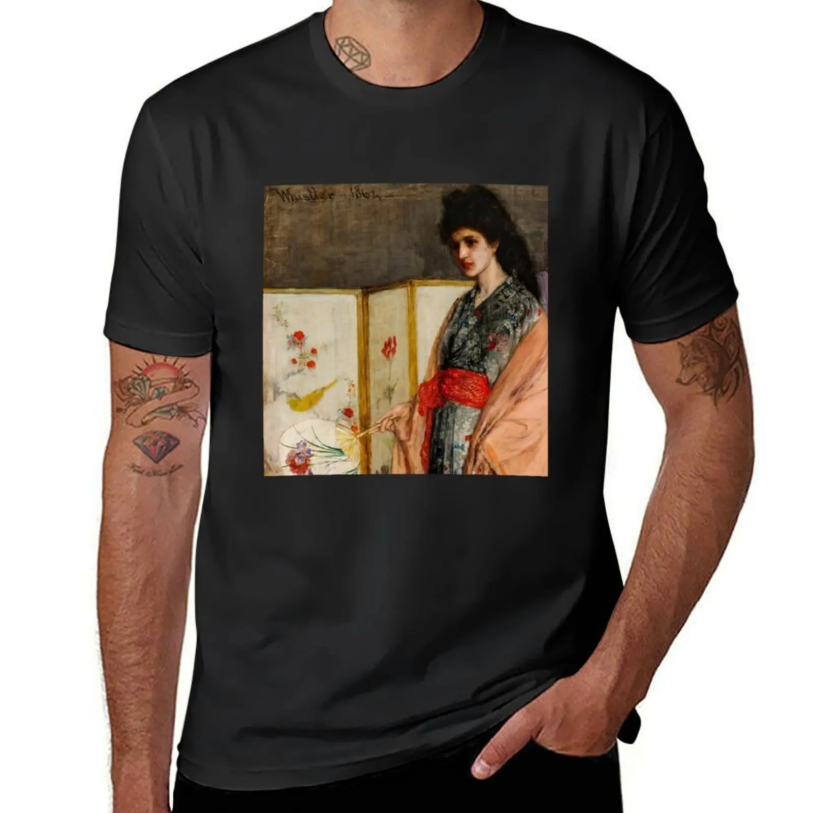 James McNeill Whistler - The Princess from the Land of Porcelain T-Shirt T-Shirt plain oversized designer t shirt men