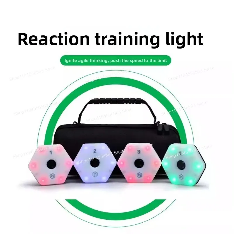 Quick Response Training Light Set (6 Lights), Wireless Smart APP Control for Football Basketball and Agility Drills