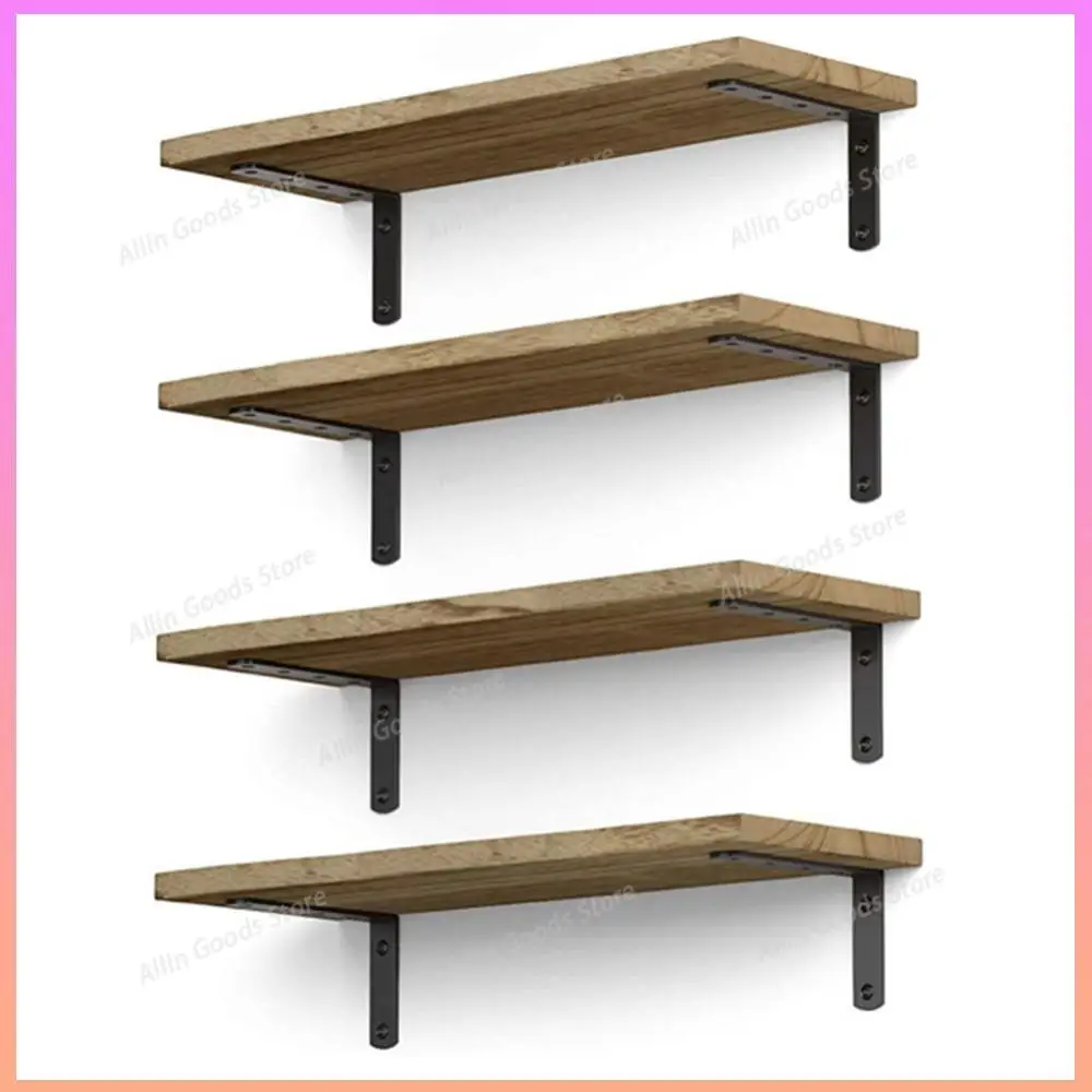 4PCS Floating Shelves Rustic Floating Book Shelf Decorative Multipurpose for Bedroom Living Room
