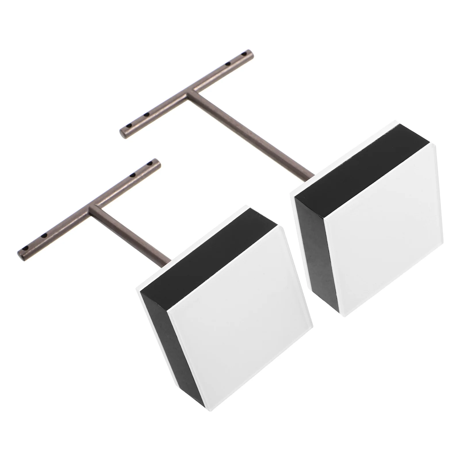 

2Pcs Earring Holder T Shape Acrylic Jewelry Stand for Organizing Earrings Necklaces Display Storage Women Girls Room Decor