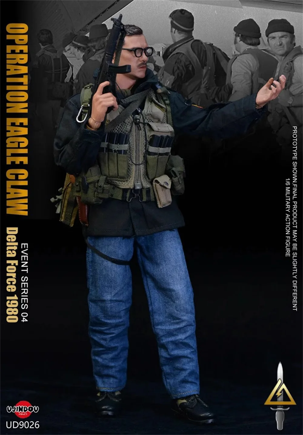 1/6 UJINDOU UD9026 US. Special Army Operation Delta Force 1980 Full Set Action Figure Model For Fans Collectable