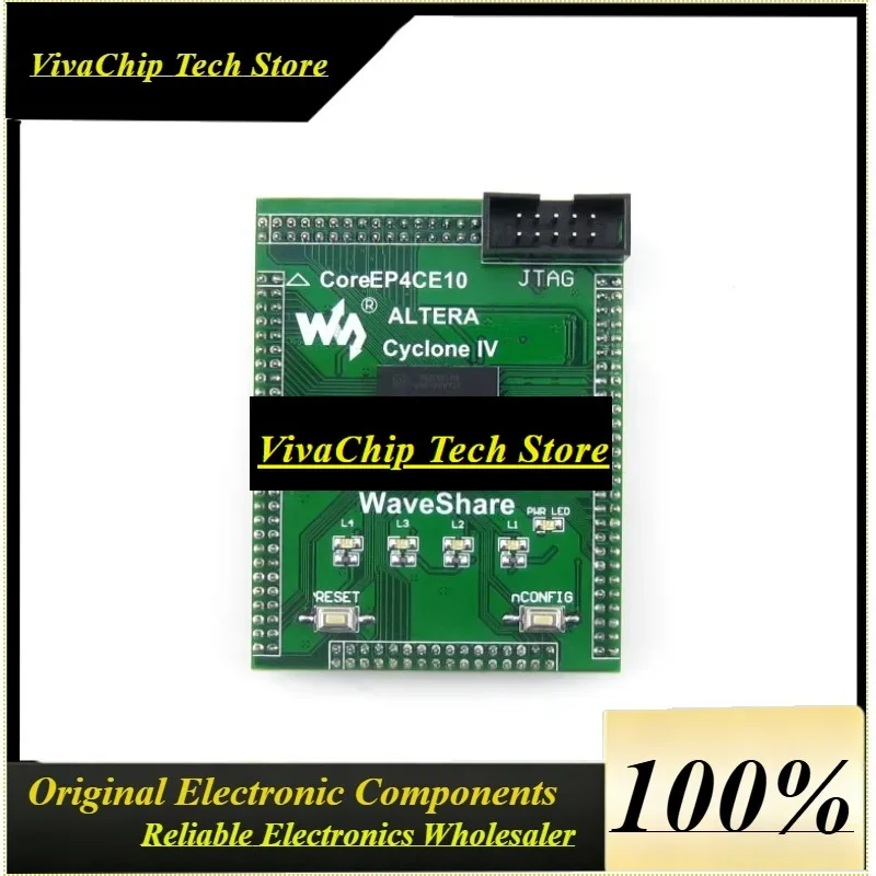 VivaCCoreEP4CE10 FPGA Core Board W/ EP4CE10F17C8N, EPCS16, JTAG, 4 LEDs, 2.0mm Pitch - Compact Design For Embedded Systems