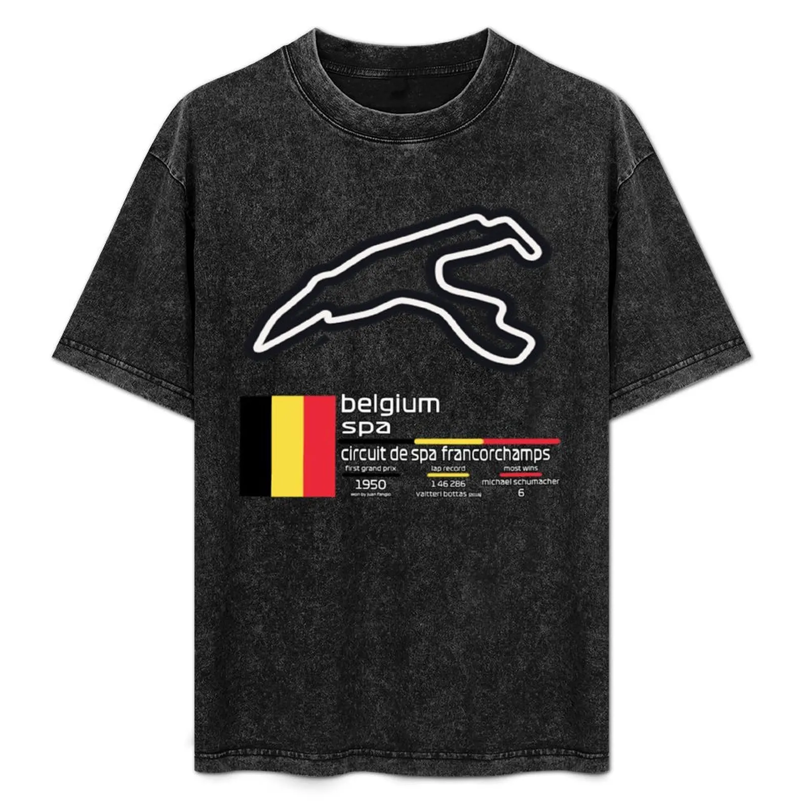 

Circuit de Spa-Francorchamps F1 Records T-Shirt baggy shirts Short sleeve tee oversized t shirt fitted t shirts for men