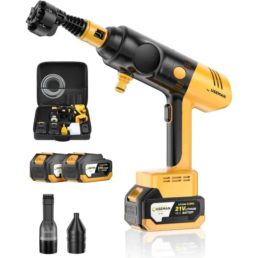 

Автомобильный пылесос Портативный беспроводной комплект 3 в 1 для чистки автомобилей: мойка высокого давления до 280 фунтов на квадратный дюйм Air Duster с 10000 об/мин 2000 г.