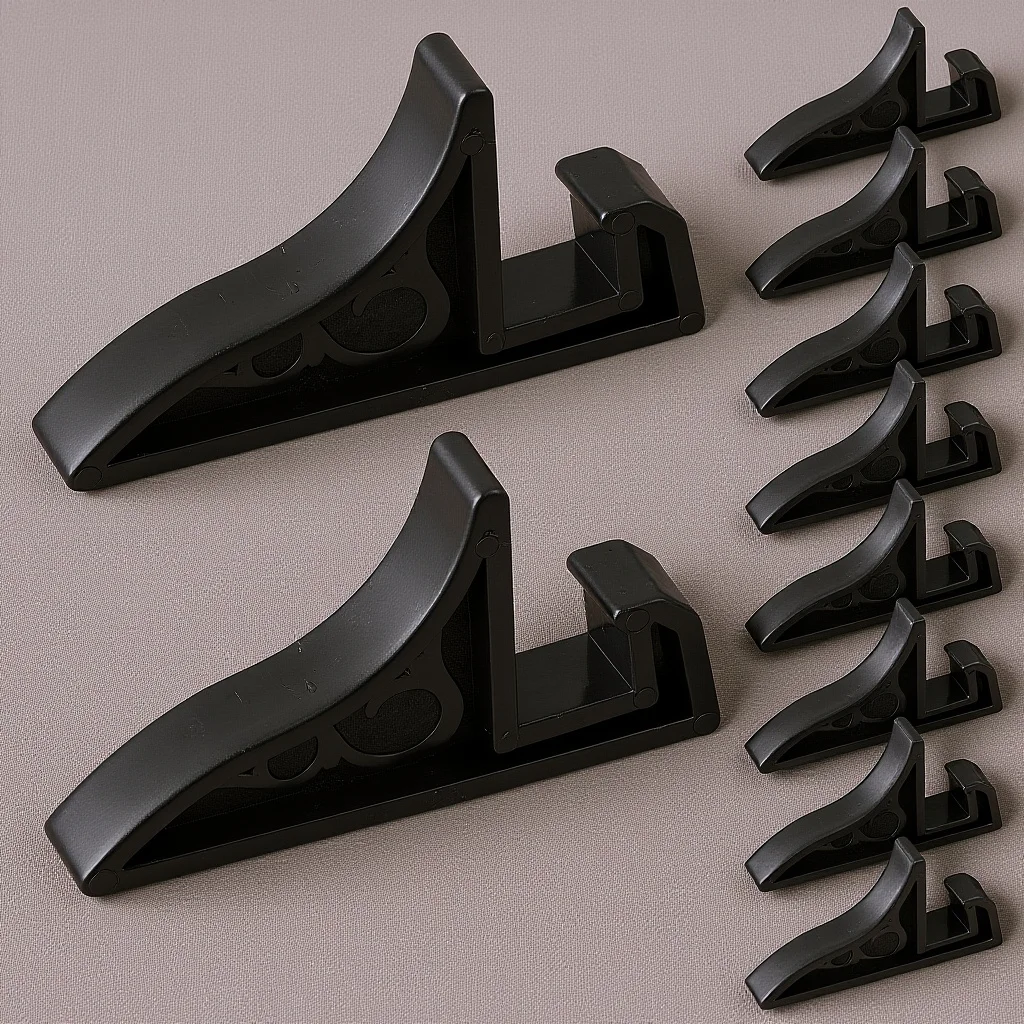 

10Pcs Frame Stand Holder Display Base for Photos Certificates Phones Artwork Sturdy Plastic Desktop Easel Pedestal Showcase