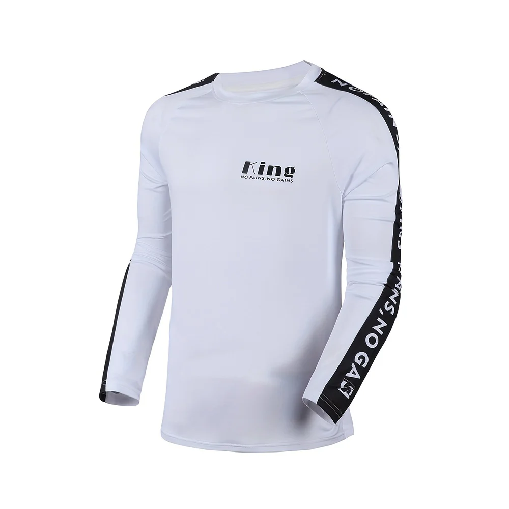 Men\'s Sports T-shirt Long-sleeved Round Neck Compression Top Sports Fitness T-shirt Men\'s Gym Tights Running Shirt