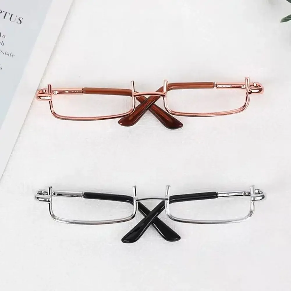 Urocze metalowe okulary dla lalek, półramka, bez szkiełek, pluszowe okulary dla lalek, akcesoria dla lalek, lalki 20 cm