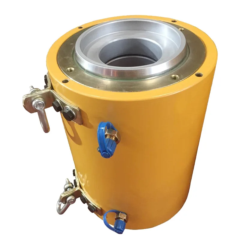 

Electric hydraulic top hollow jack 630 tons single-acting piercing hydraulic jack