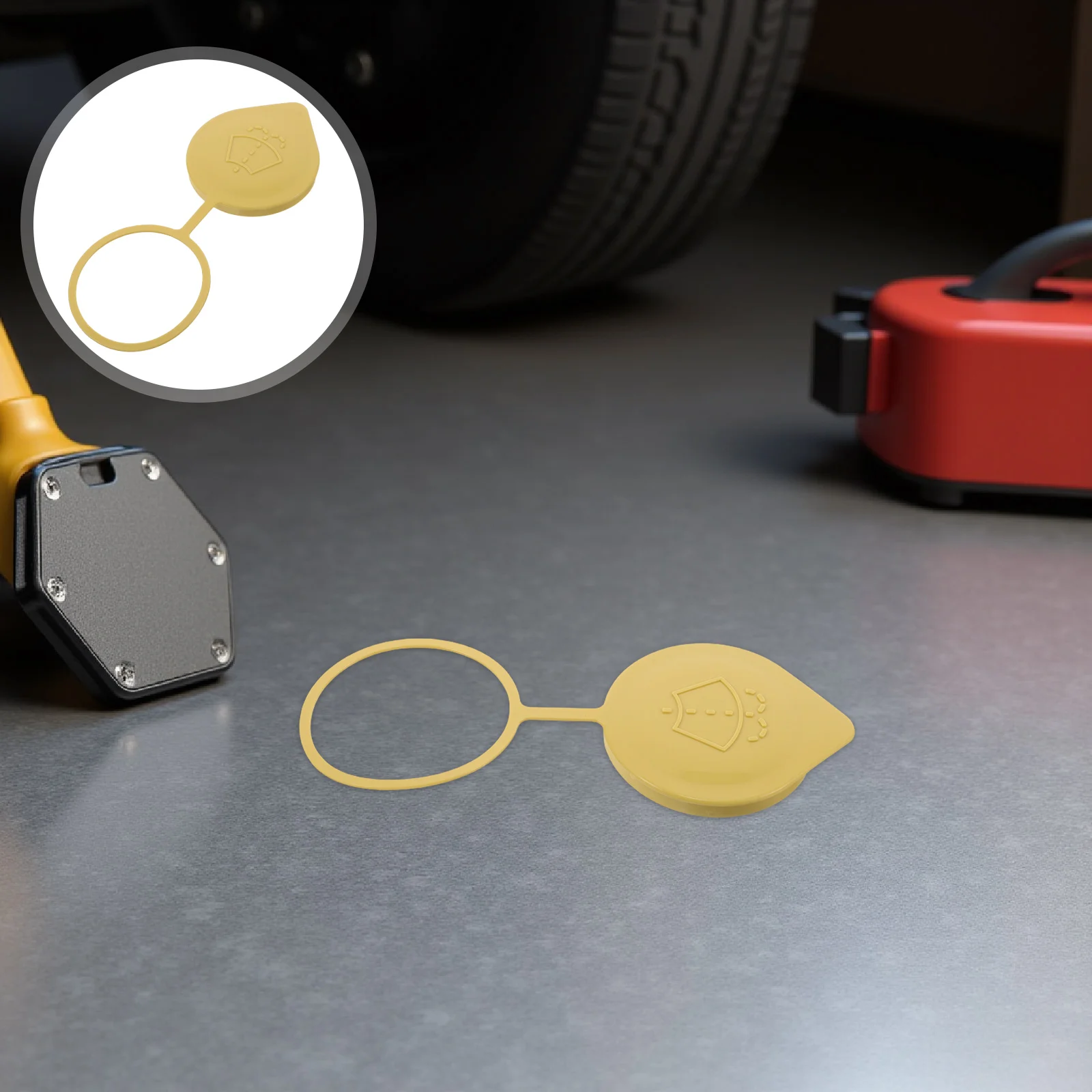 

20 Pcs Car Liquid Storage Tank Cover Windshield Washer Fluid Cap Bottle Wiper Kettle Lid Fit Plastic