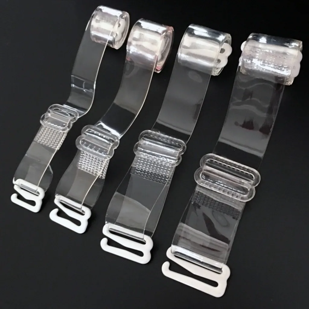 ZXYOUPING 5pair women clear invisible adjustable bra transparent bra strap,Silicone straps Underwear high elastic Bra Accessorie