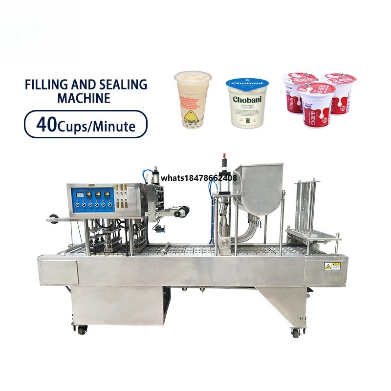 Guangzhou Pneumatic High-Accuracy Automatic Cup and Plastic Bottle Sealing Machine with Beverage Application