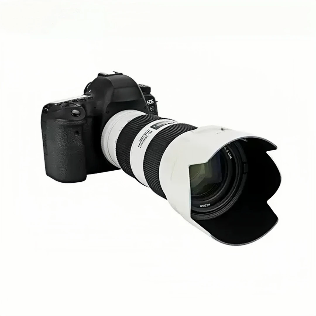Lens Hood Compatible for Canon EF 70-200mm f/4L IS II USM Lens Anti-Glare Lens Shade Block Stray Light Camera Lens Accessory