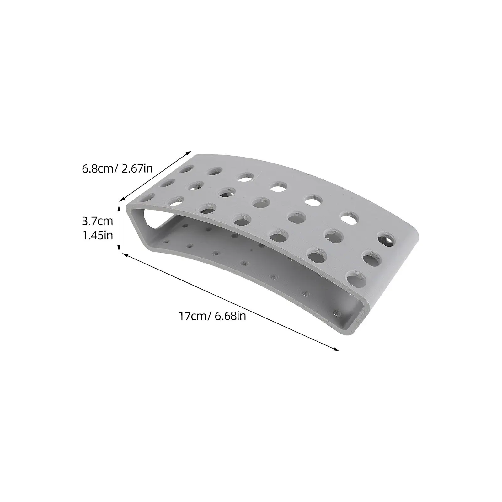 Plastic Wall Dart Holder Space-Saving Rack Organizer 21 Dart Capacity Stable Mount Game Room Office Bar Display Stand Grey