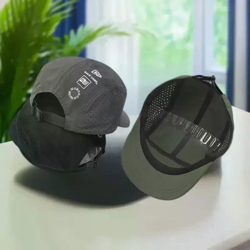 الصيف رقيقة تنفس شبكة قبعات البيسبول للرجال والنساء التخييم في الهواء الطلق الترفيه الشمس حماية التجفيف السريع المشي لمسافات طويلة القبعات