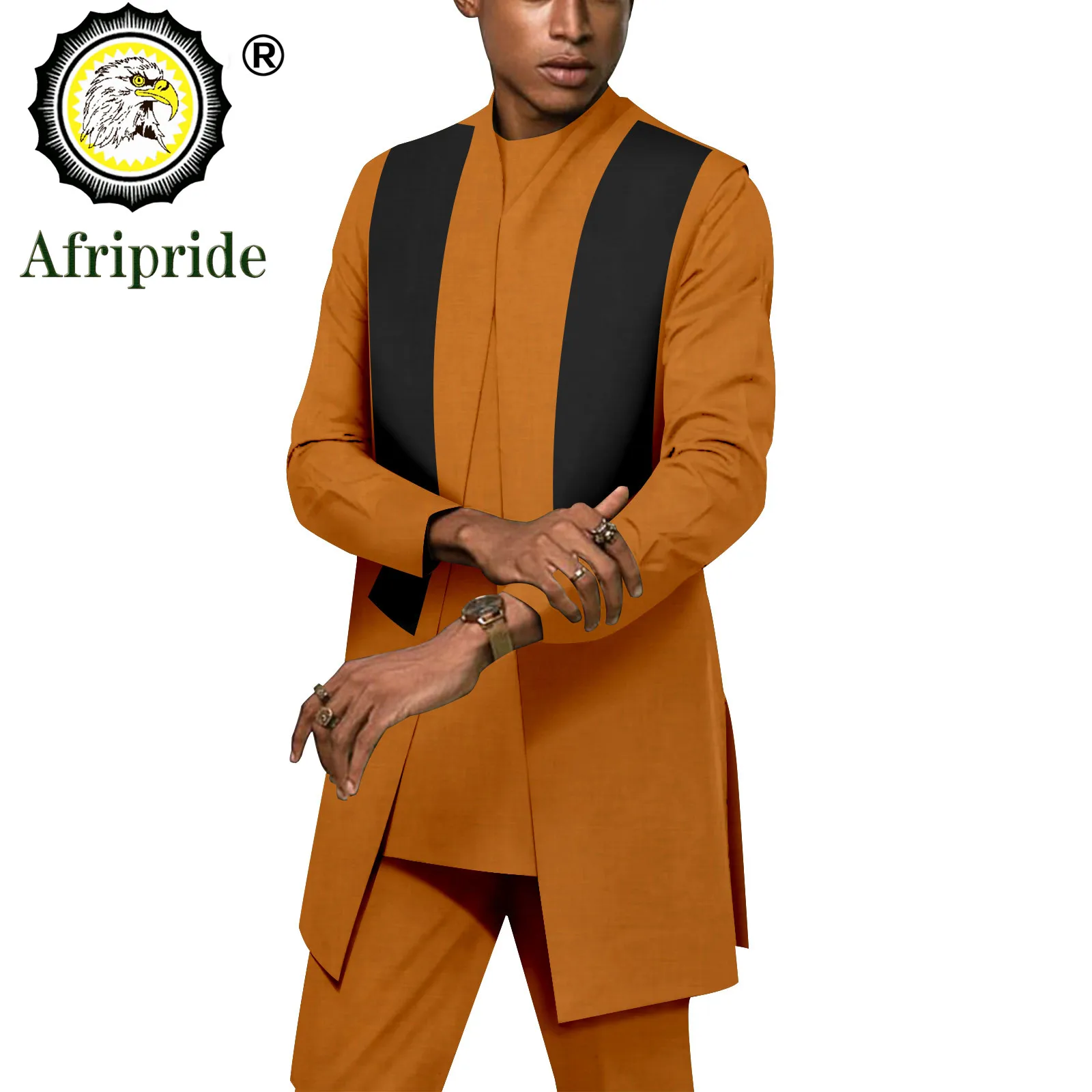 

African Clothing for Men Dashiki Jacket Shirts and Pants 3 Piece Set Traditional African Suits Plus Size Casual Outfits A2216131