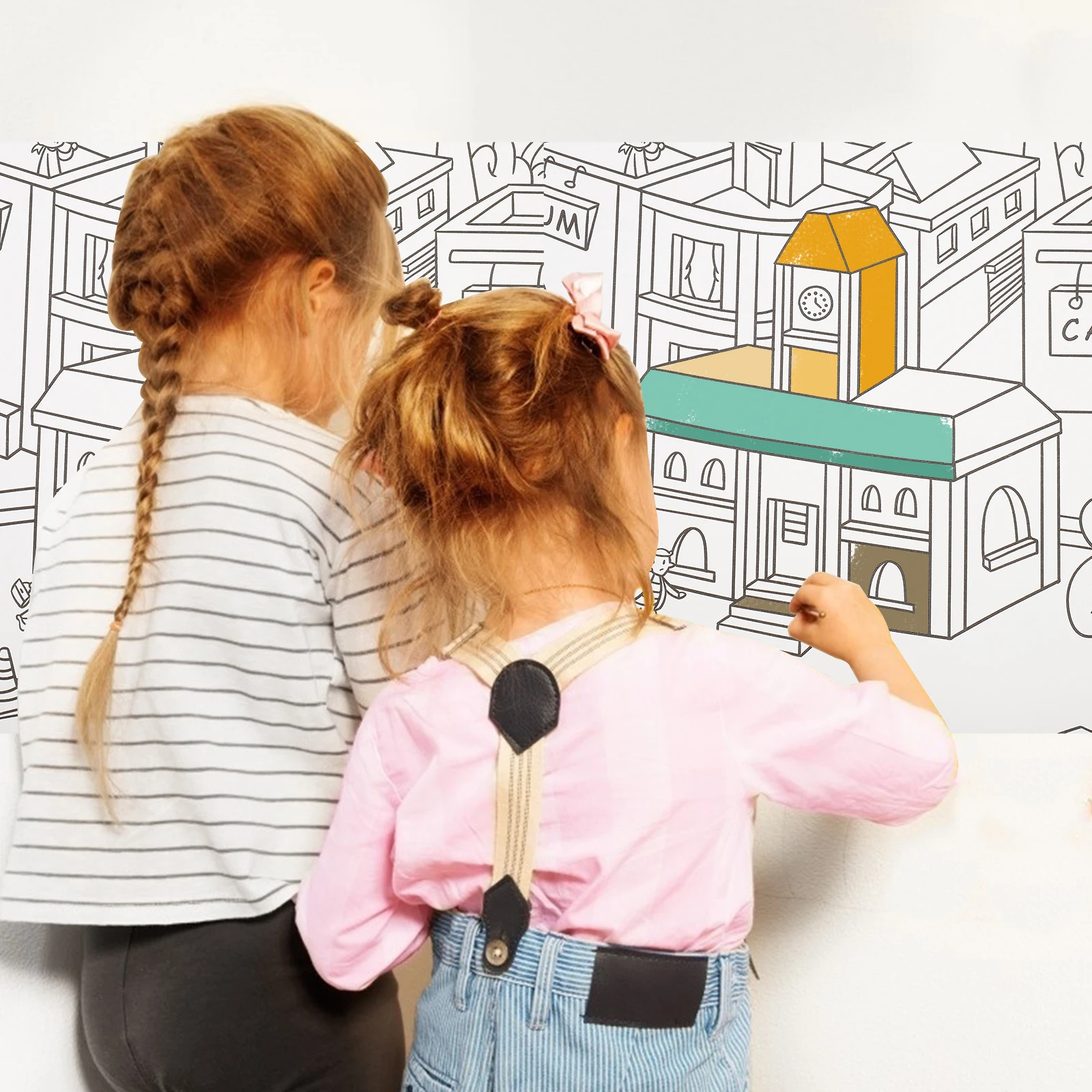 

Coloring Scroll Art Supplies Children Giant Posters Graffiti Wall Drawing Paper for Kids Mural Fall