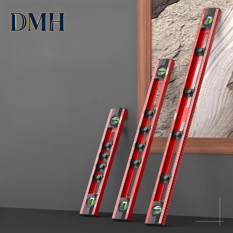 DMH-Multi-functional Household Aluminum Alloy High-precision Level Auxiliary Hole-opening Tool for Painting Positioning Level