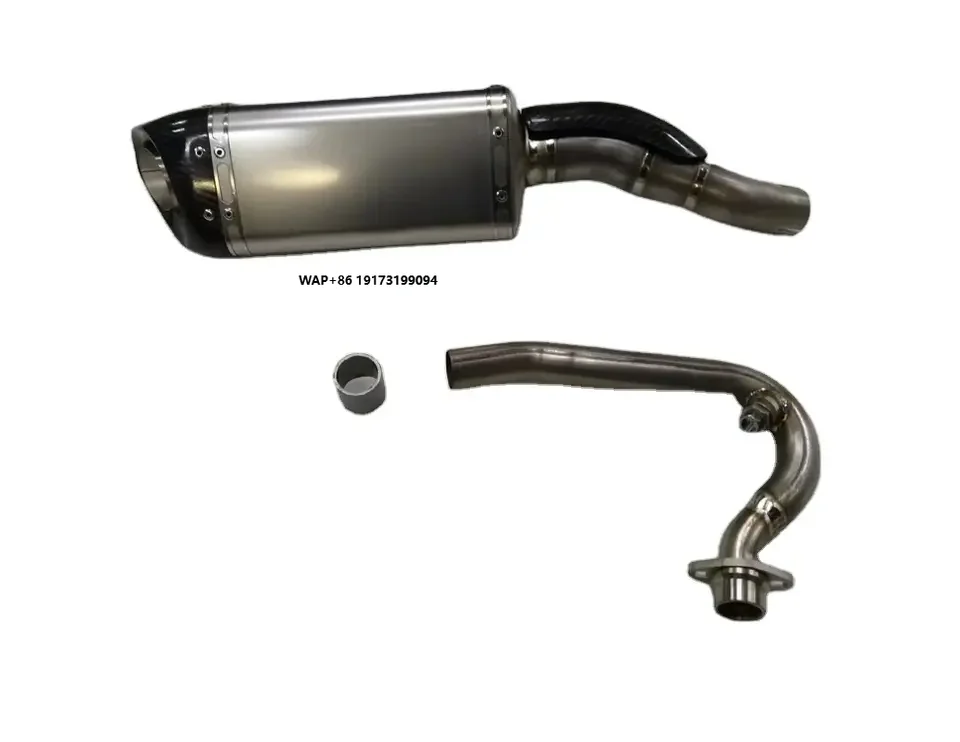 Titanium Carbon Fibre Aftermarket High Performance Motorcycle Muffler Motorcycle Exhaust Pipe for Italjet Dragster 200