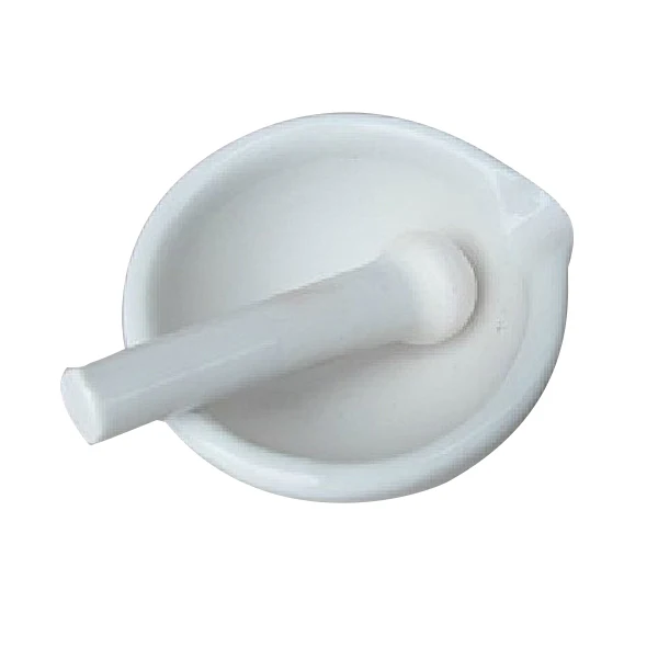 

Porcelain Mortar and Pestle 10cm Ceramic Boat Stable Handle Easy Pour Wet Marinade Crusher Porcelain and Pestle for Kitchen Use