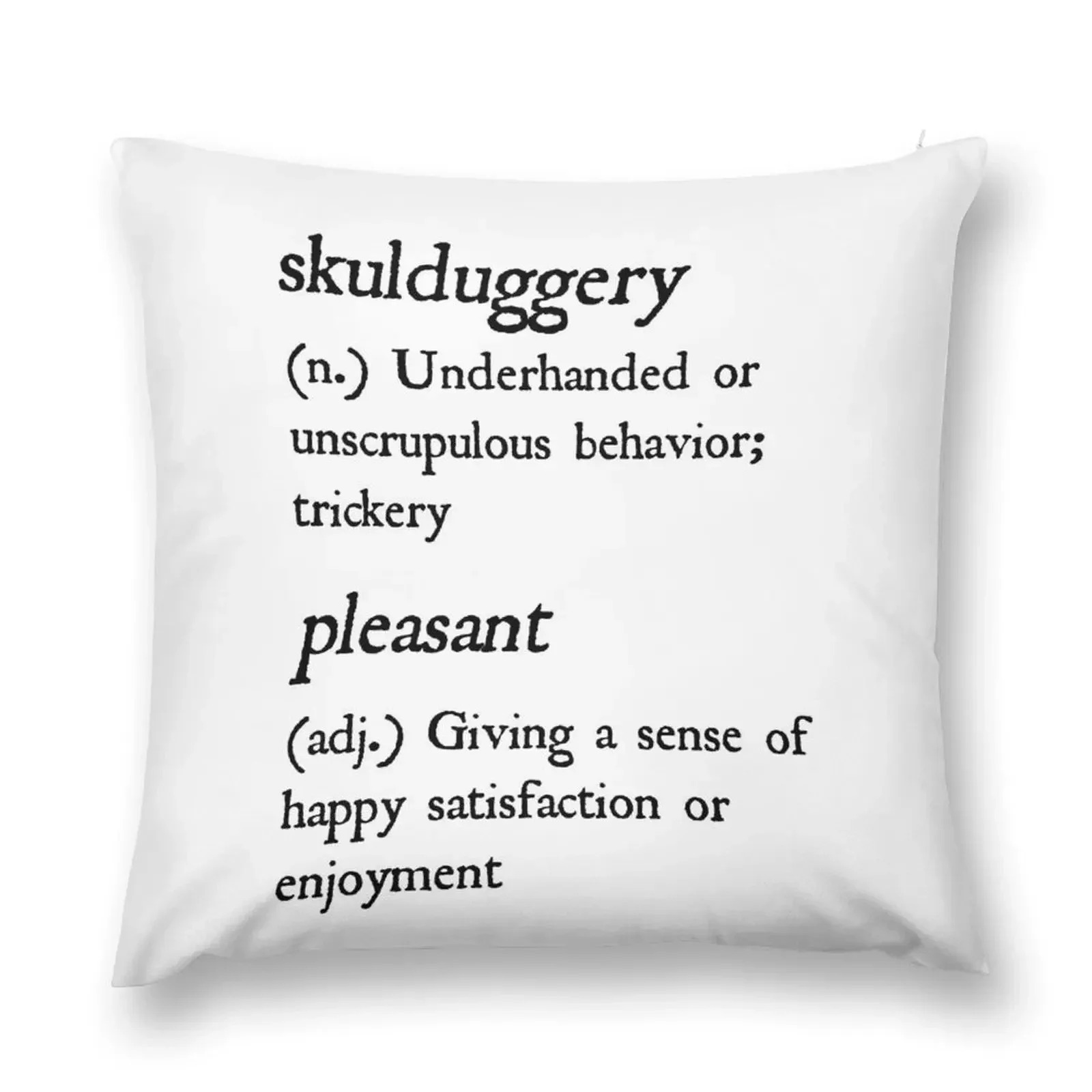 

Skulduggery Pleasant Definition (Black) Throw Pillow Christmas Pillowcase autumn pillowcase pillow