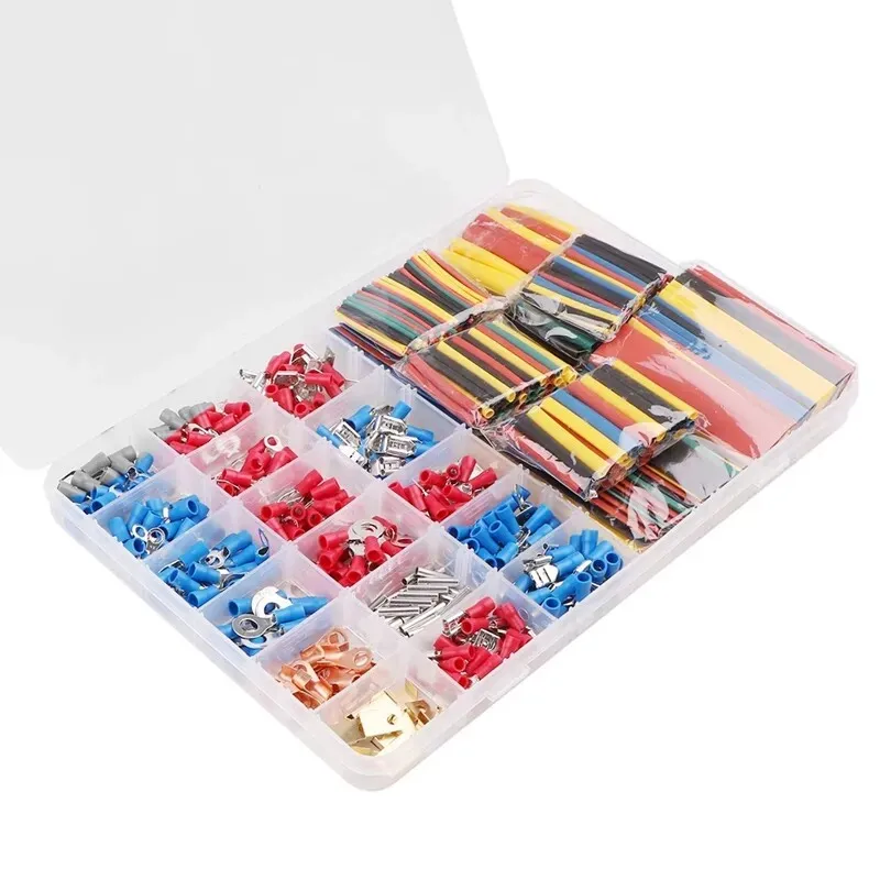 Explosions promotion 678pcs heat shrinkable tube combination 328 sleeve+cold-pressed wiring connection terminal 350