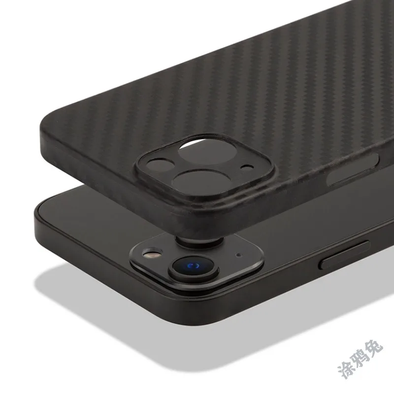 Hurtownia: Etui na telefon z teksturą włókna węglowego chroniące obiektyw aparatu, do iPhone 17 16 15 14 13 12 11 x 8 7 plus Pro Max — zdjęcie produktu 6