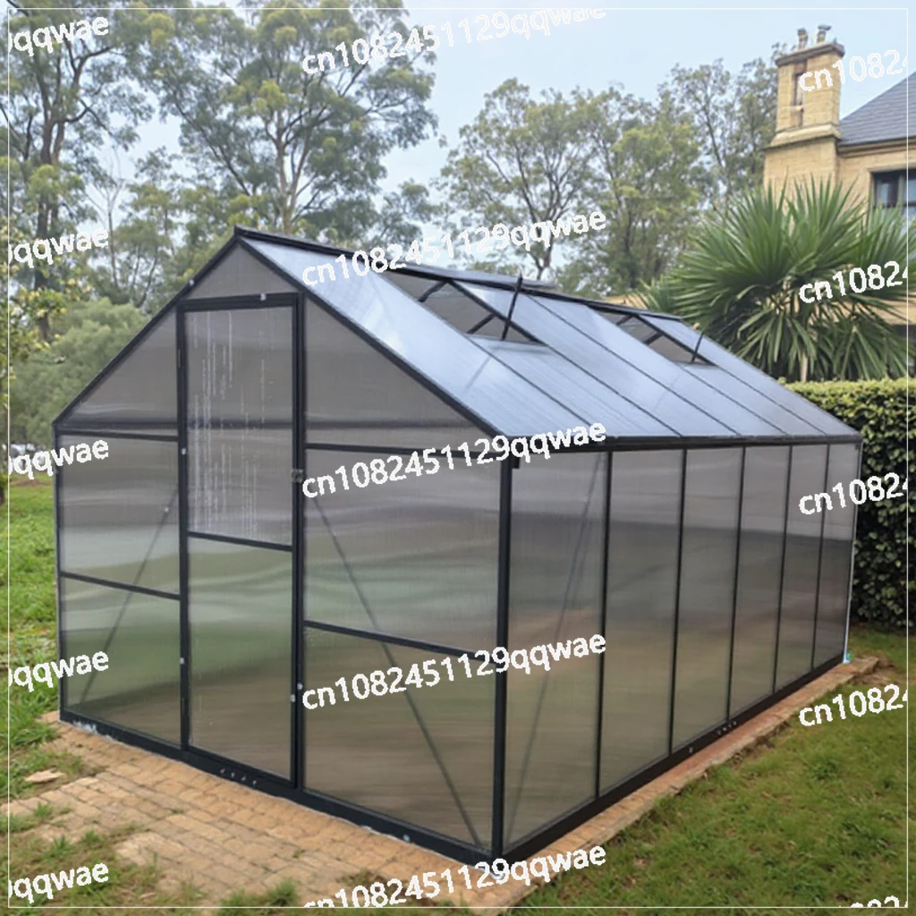 Polycarbonate Greenhouse Aluminum Frame - Large DIY Aluminium Polycarbonate Greenhouse Kit