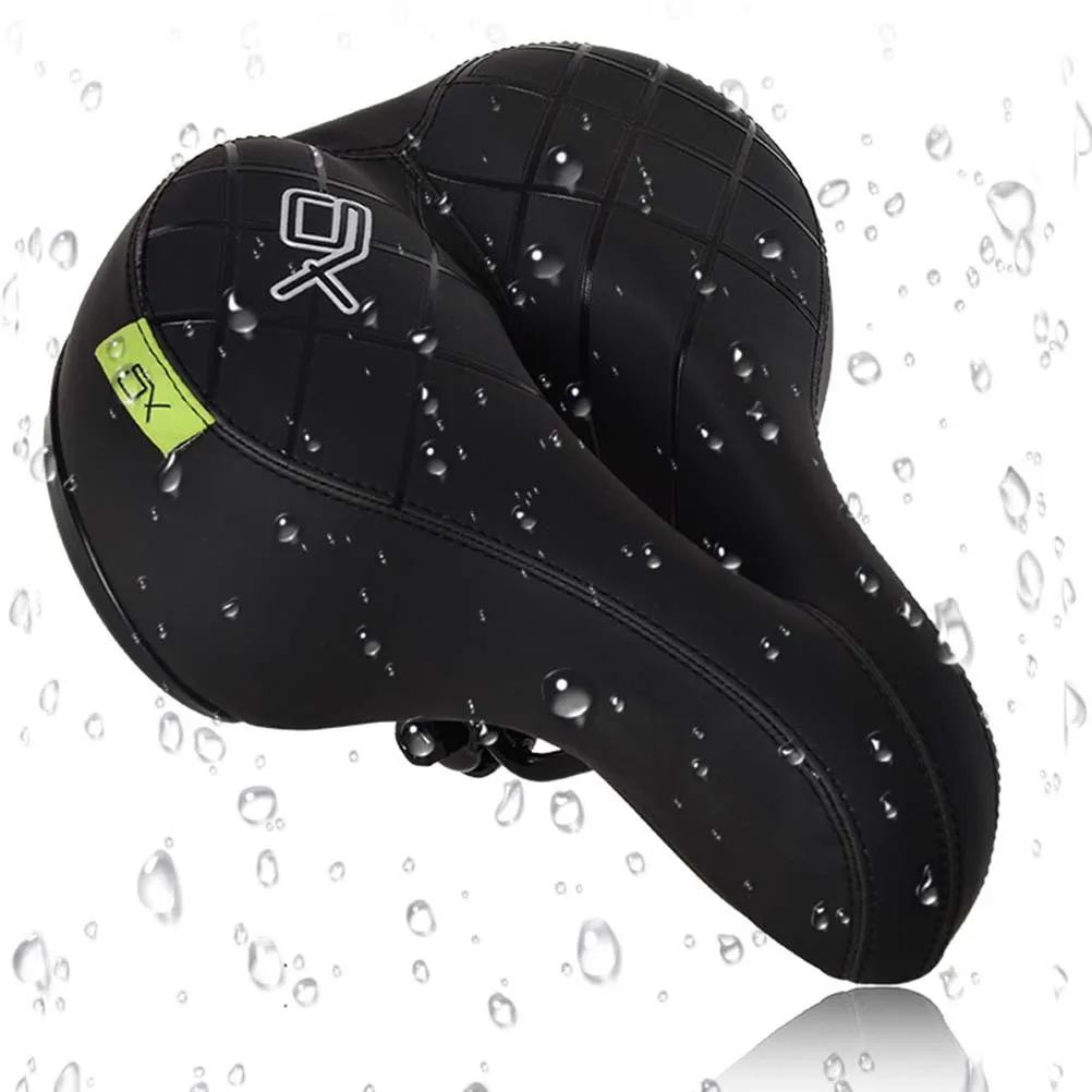 

Mountain Bike Saddle Thick Black Cushion Ergonomic Shockproof Ventilated Seat for Long Distance Riding Comfortable Cycling