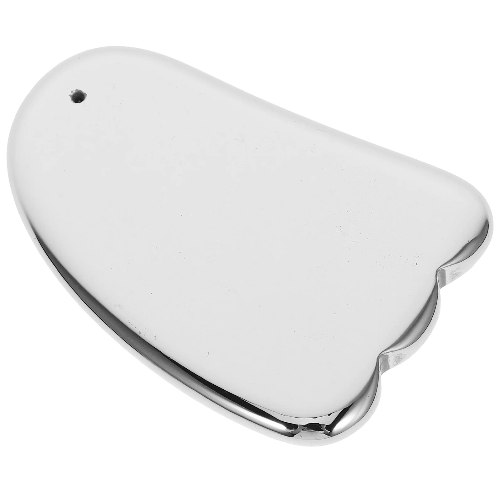 발 모양의 얼굴 괄사 마사지 도구 부드러운 가장자리 얼굴 마사지 도구 이중 턱 감소 얼굴 조형 도구 금속