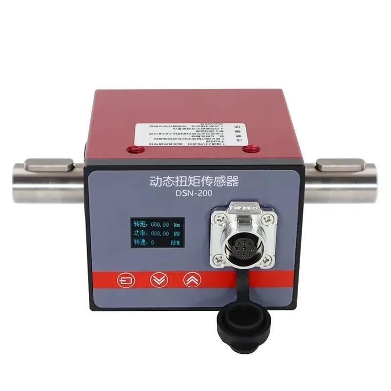 Precision Dynamic Torque Sensor, Small Size Strain Type, Rotary  for Motor Speed Power Measurement, Built-in OLED